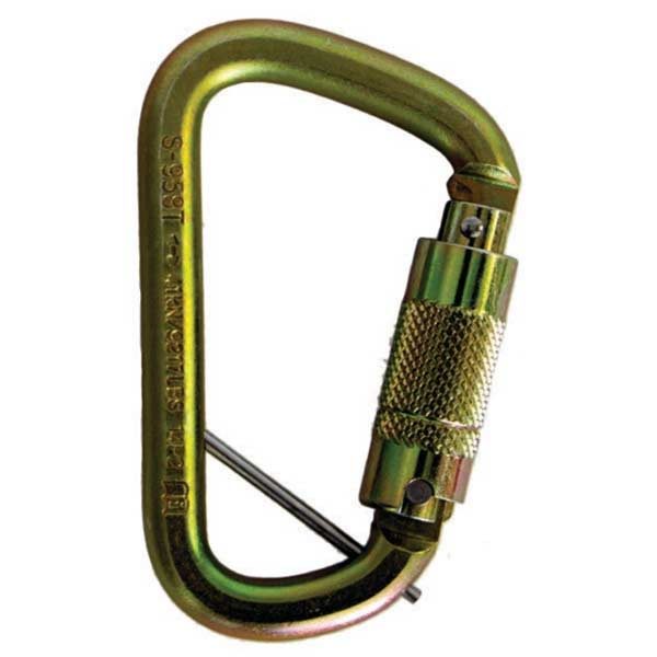 Carabiner Offset Steel Triple Locking with Capture Eye Pin Handling Equipment Canterbury