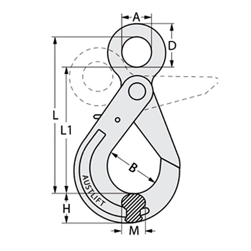 G80 Safety Eye Hook Handling Equipment Canterbury