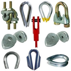 Galvanised Wire Rope Grips & Thimbles