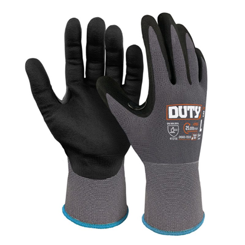Duty Foam Nitrile Premium Open Back Gloves - Handling Equipment Canterbury